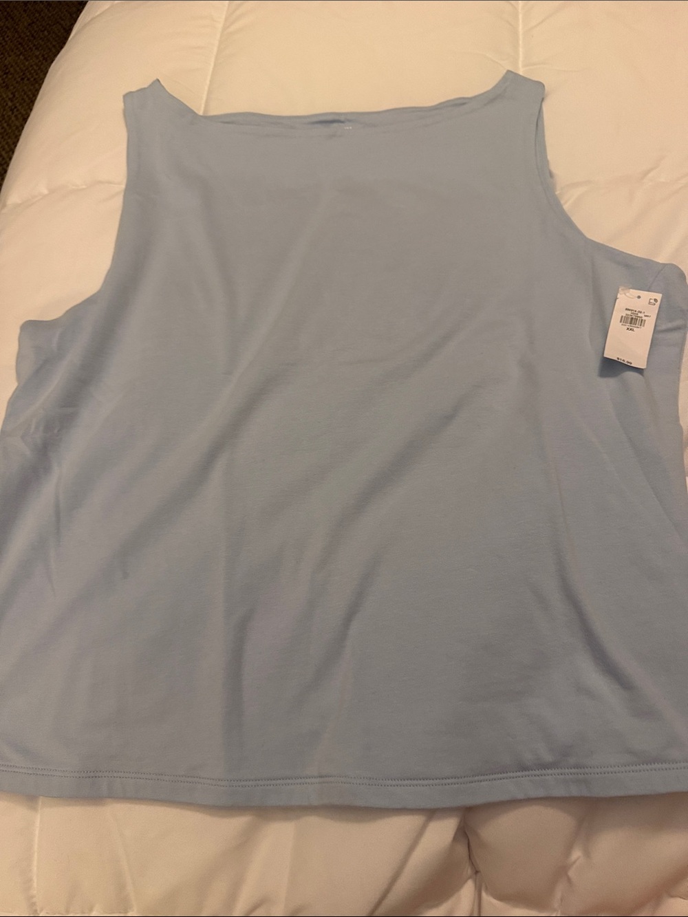 Old Navy Light Blue Women's Double layer Sleeveless Tank Top Size XXL NWT